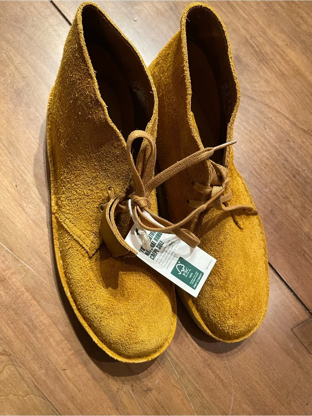 Clarks Cream Crepe Soles
